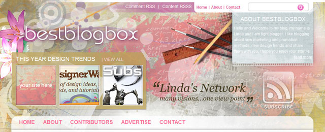 BestBlogBox header design