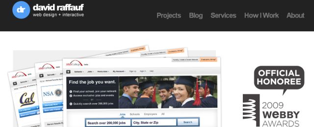 Web design portfolio of David Raffauf