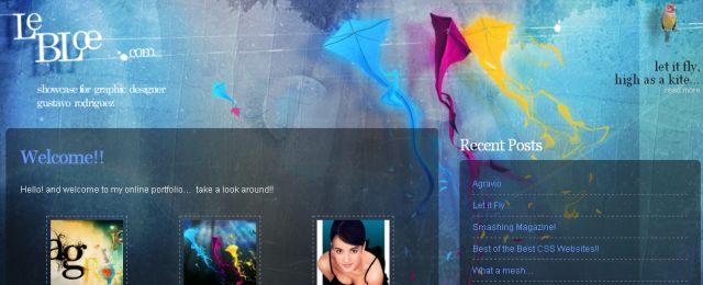 Colorful website design
