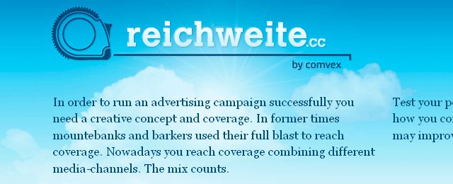 Sky blue header design