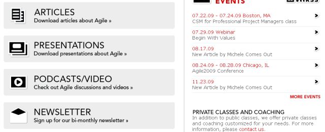 Great web 2.0 white webpage