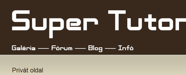 Simple retro futuristic navigation design