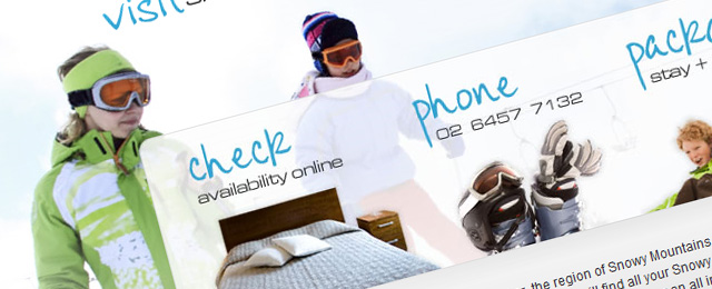 Clean, online information portal design