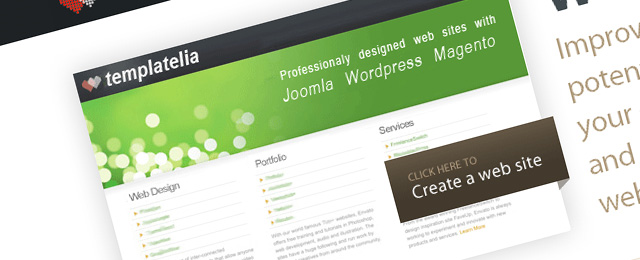 Clean, web 2.0 website design