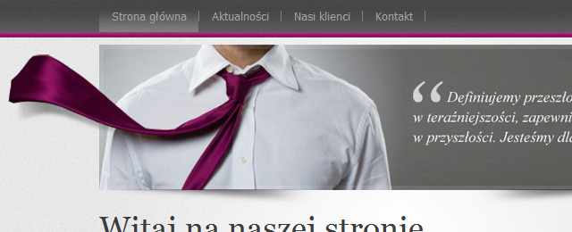 Inspiring minimalistic corporate website design