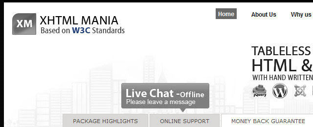 Clean corporate design