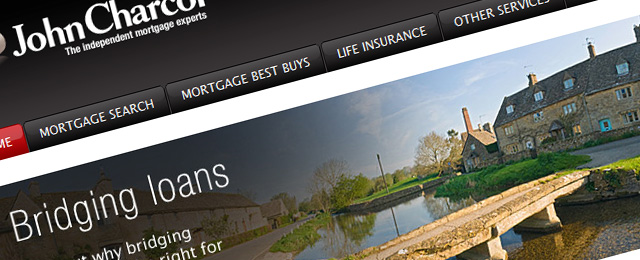 Clean, dark, business website design