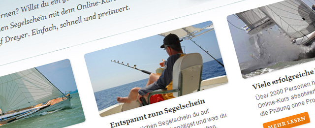 Great, clean, organized in three columns, webpage design