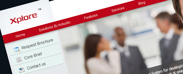 Clean product promotion website design