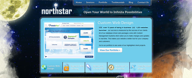 Artistic, custom web design