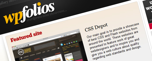 Great showcase of WordPress based websites