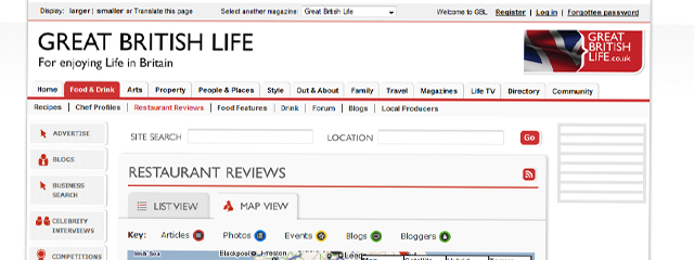 Geotagged Restaurant Reviews
